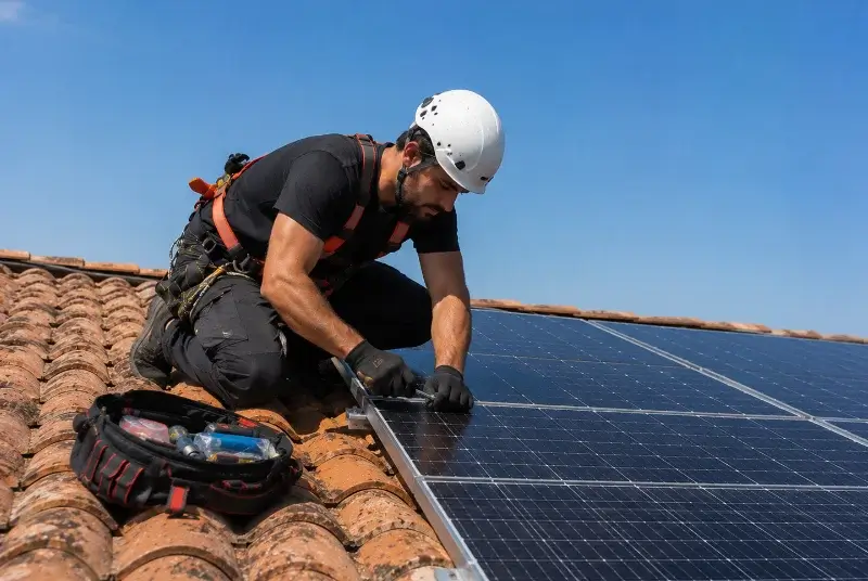 Maintenance et monitoring de panneaux solaires à Pajay